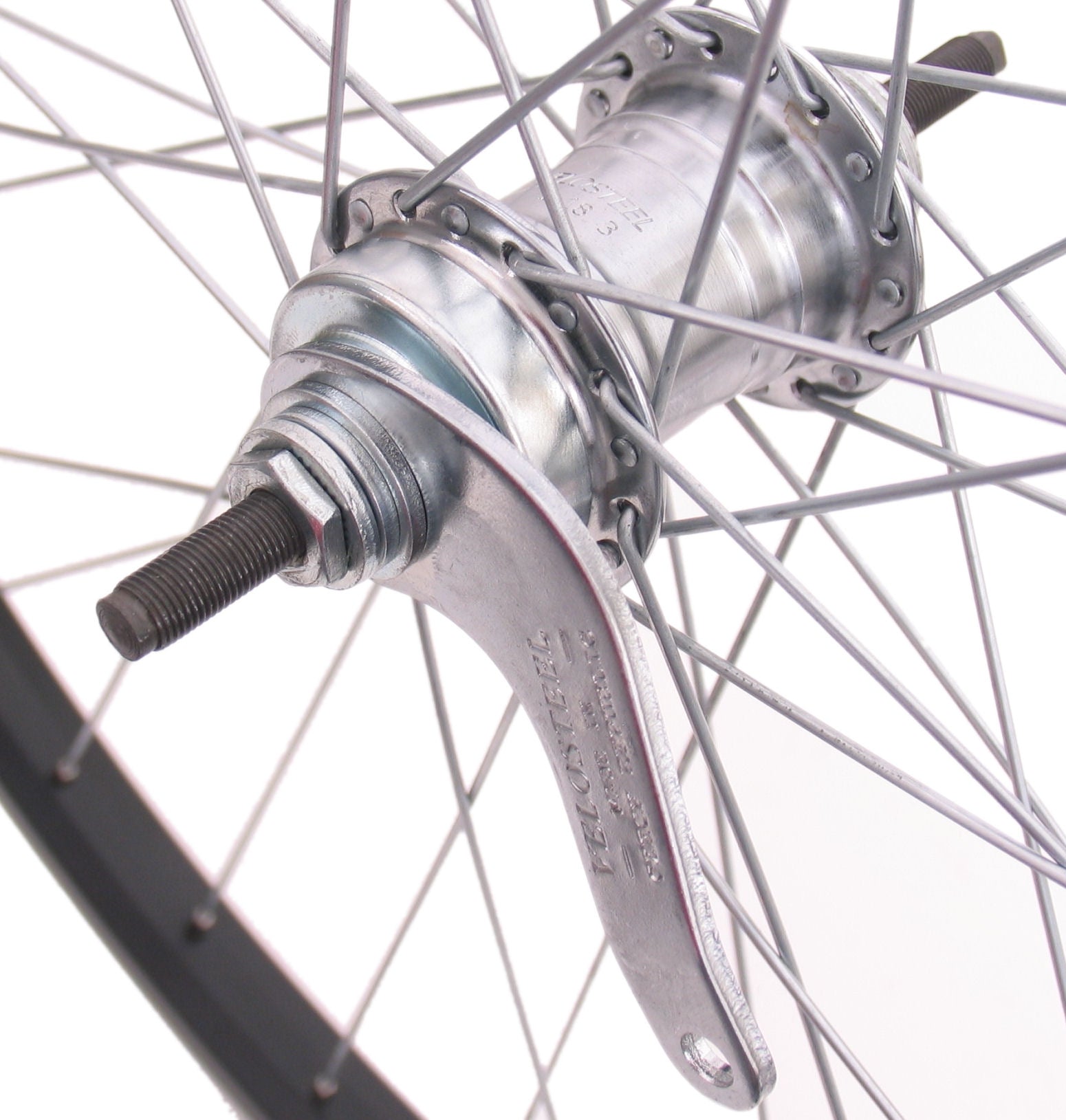 Achterwiel 26" ATB aluminium remnaaf zwart