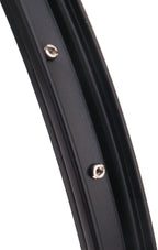 Achterwiel 26" ATB aluminium remnaaf zwart