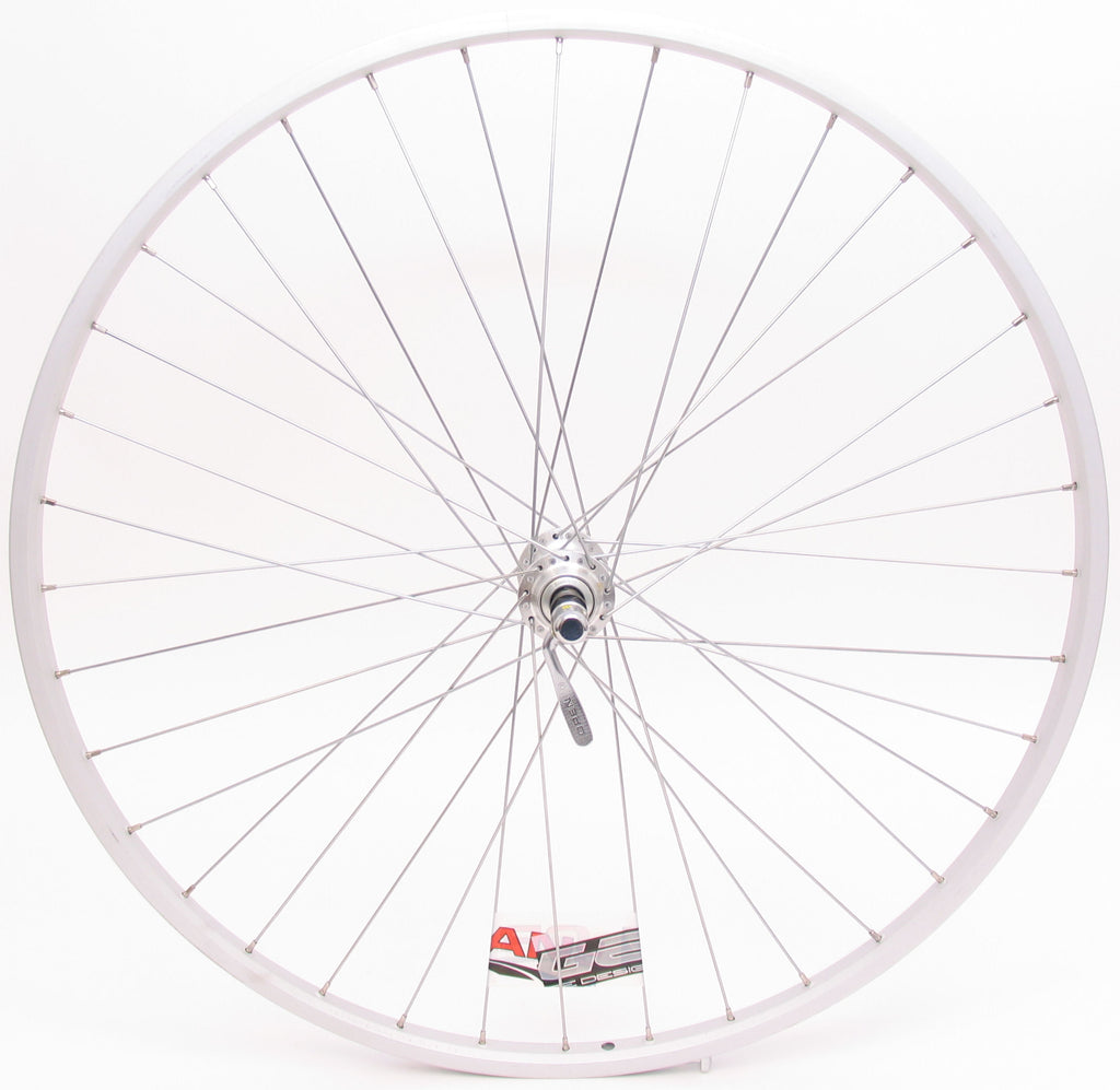 Achterwiel 28 x 1/4" aluminium Sunrace HBM53 QR 7 speed - zilver