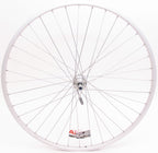 Achterwiel 28 x 1/4" aluminium Sunrace HBM53 QR 7 speed - zilver