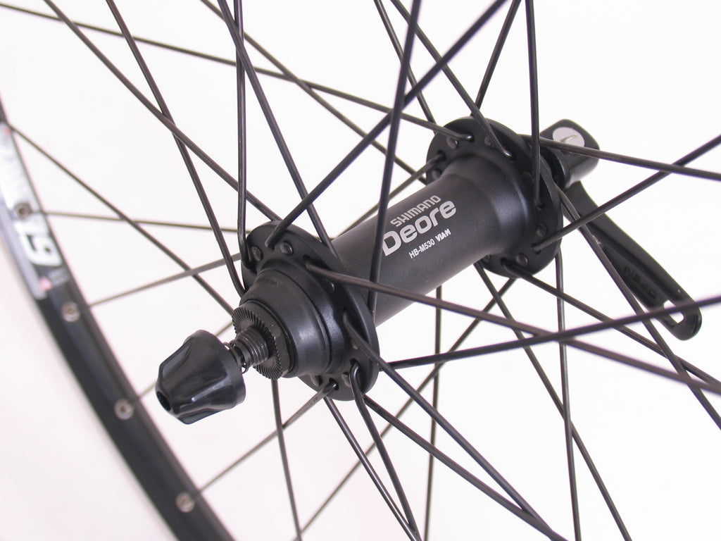 Voorwiel 26" ATB - ZAC19 velg - Shimano Deore naaf - zwart