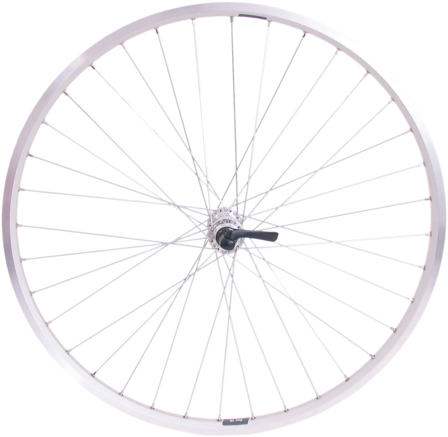 Achterwiel 26" ATB - ZAC19 velg Shimano Deore naaf - RVS spaken - zilver