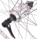 Achterwiel 26" ATB - ZAC19 velg - Shimano TX500 naaf - zinken spaken - zilver