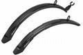 Spatbordset Polisport Expander City 26 -28 46Mm Zwart