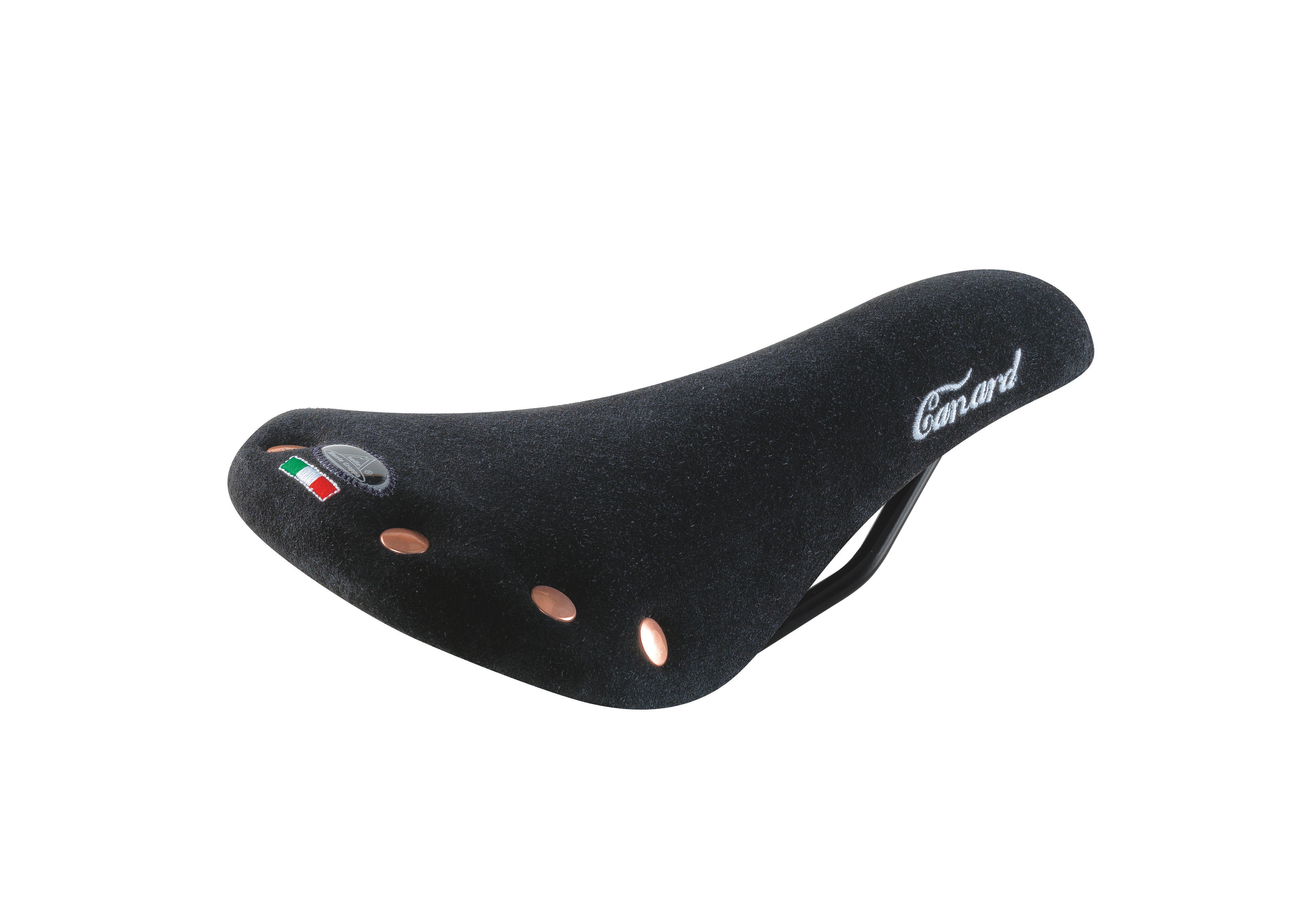 Zadel MonteGrappa 'Canard' Fixie/MTB Leer Zwart