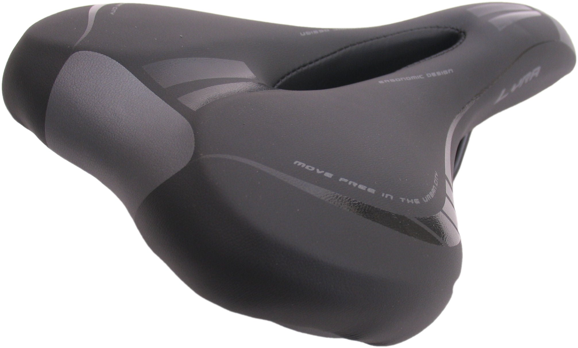 Fietszadel Selle Monte Grappa Lyra Ergonomic - zwart skai leer