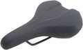 Fietszadel Selle Monte Grappa Althea met handgreep voor e-bike - zwart skai leer