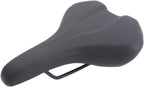 Fietszadel Selle Monte Grappa Althea met handgreep voor e-bike - zwart skai leer