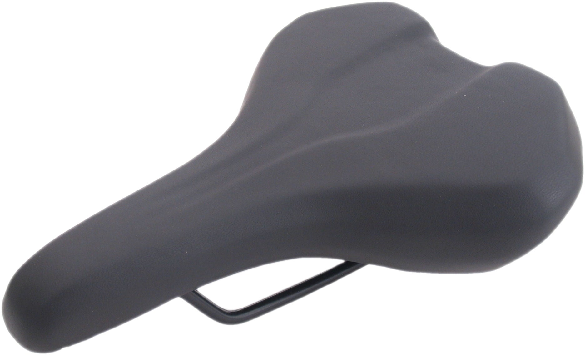 Fietszadel Selle Monte Grappa Althea met handgreep voor e-bike - zwart skai leer