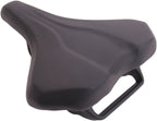 Fietszadel Selle Monte Grappa Althea met handgreep voor e-bike - zwart skai leer