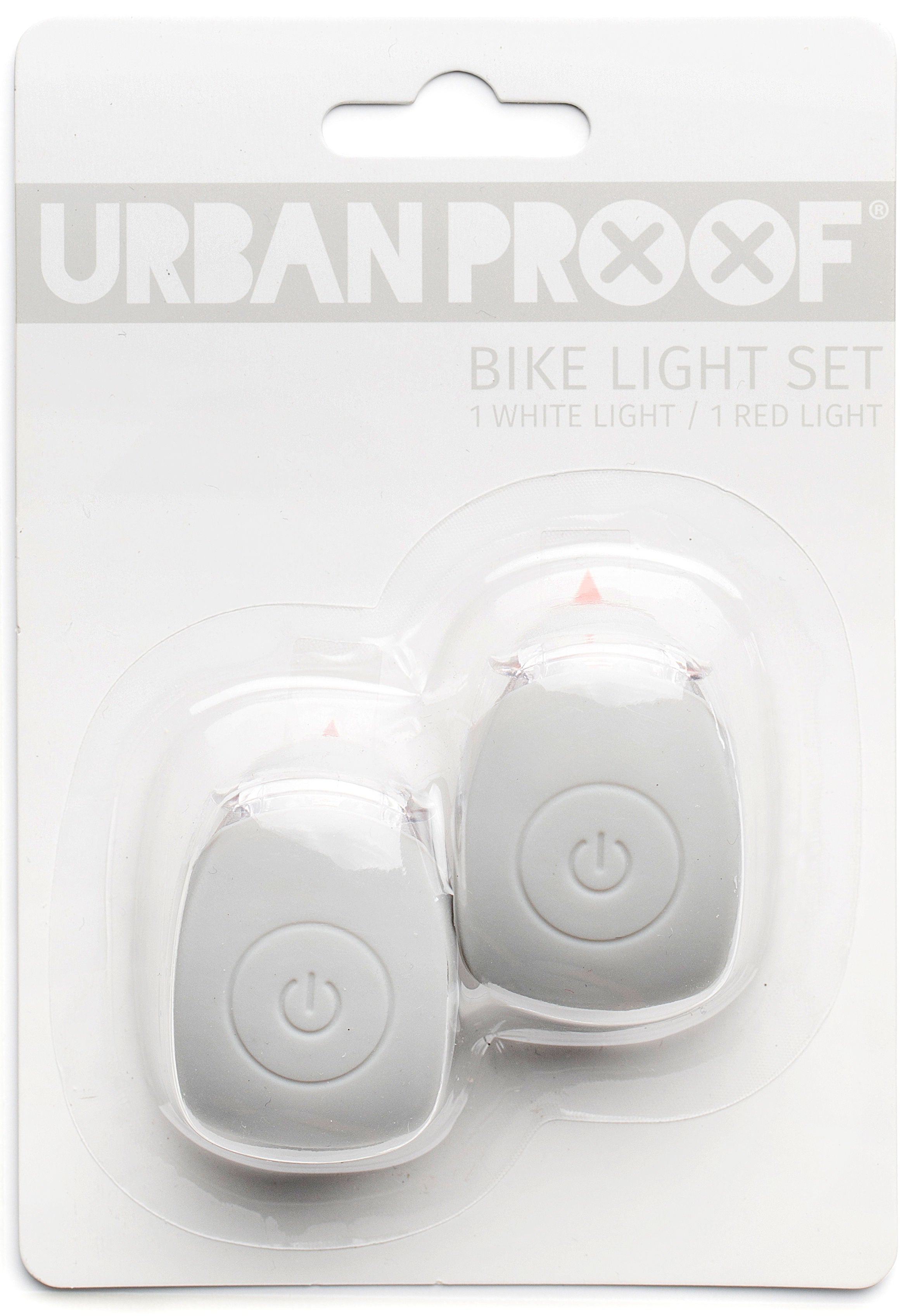 UrbanProof fietslampjes set  siliconen Licht grijs