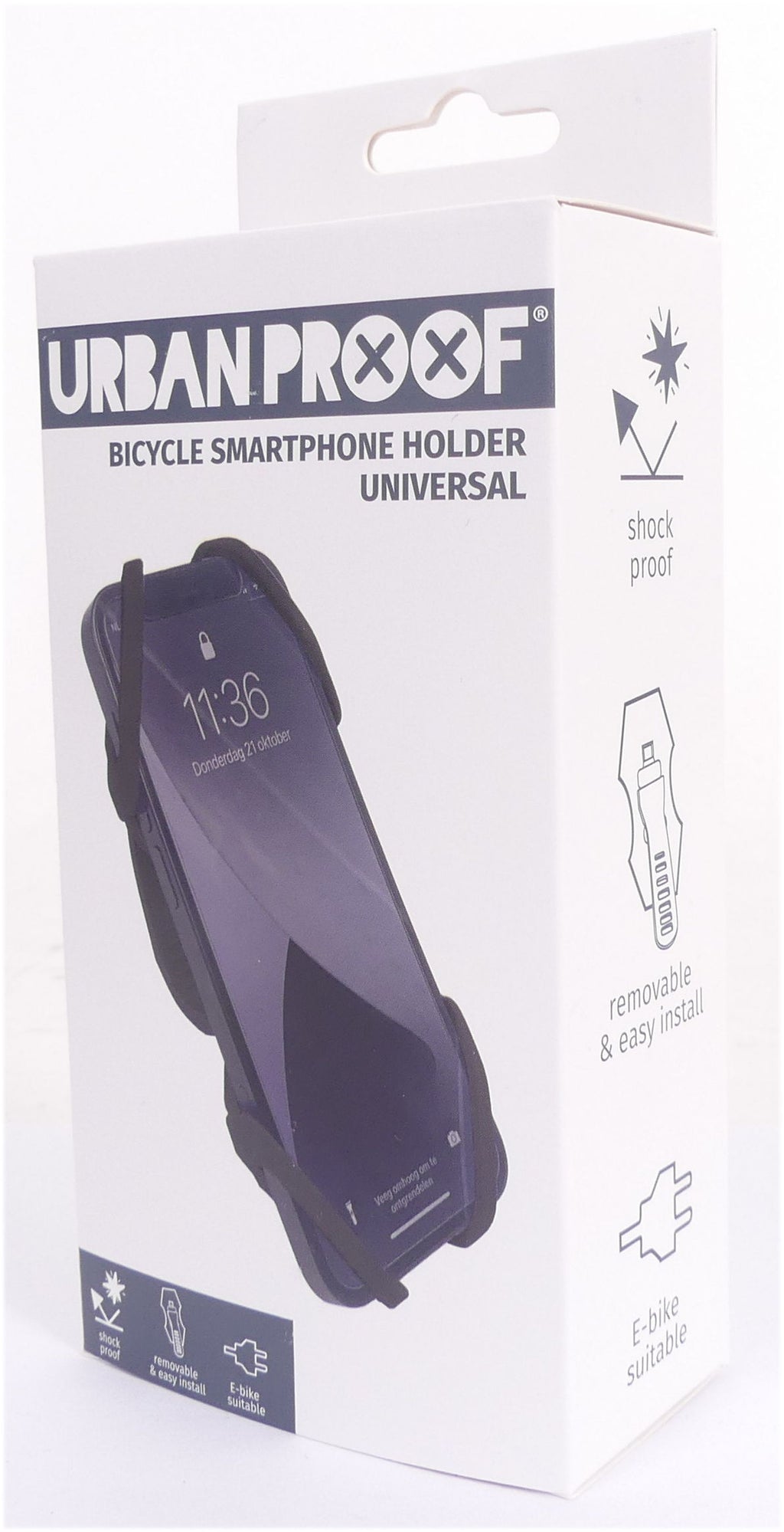 Pro Urbanproof smartphonehouder zwart