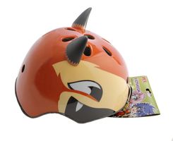 kinderhelm pexkids oranje met vossenprint