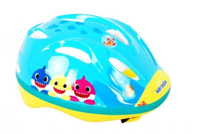 fietshelm/skatehelm baby shark 51-55cm - blauw
