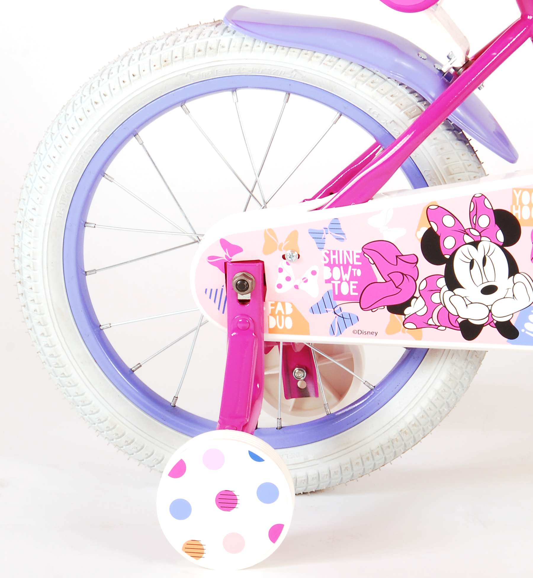 Disney Minnie Cutest Ever! 16 Inch 25,4 cm Meisjes Terugtraprem Roze/Paars