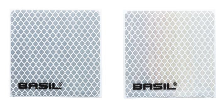 basil 50544 fietskrat klikker hoog reflecterend zilver