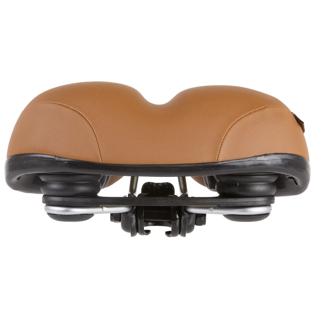 Zadel Velo Plush met elastomeer vering - bruin
