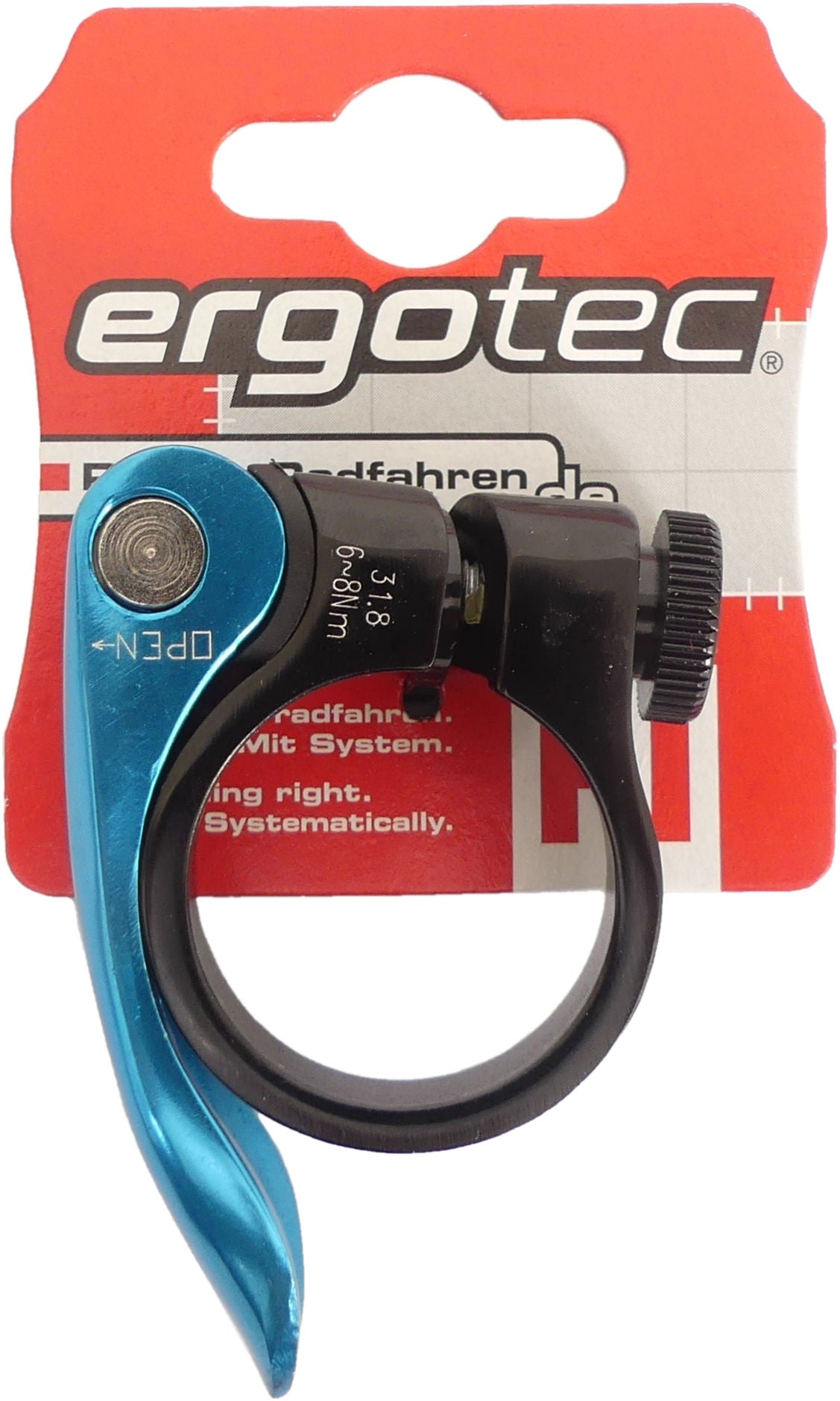 Zadelpenklem SCQ-0100 ø31,8 aluminium met