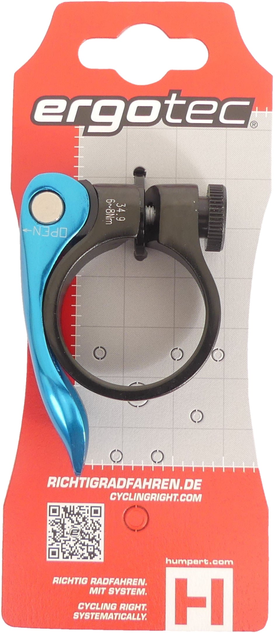 Zadelpenklem SCQ-0100 ø34,9 aluminium met