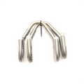 Takel co ophanghaken met beschermingsrubber rvs (2st)