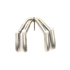 Takel co ophanghaken met beschermingsrubber rvs (2st)