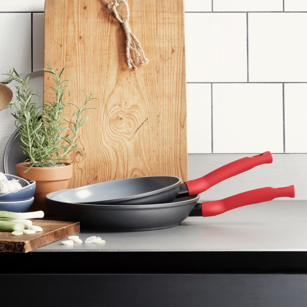 CUISINOX CUISINOX 2-delige Koekenpanset rood