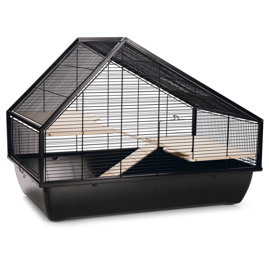 Beeztees Beeztees Knaagdierenkooi Boas 76x46x57 cm zwart