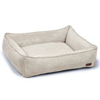 Designed by lotte ribbed - hondenmand - lichtgrijs - 80x70x22 cm