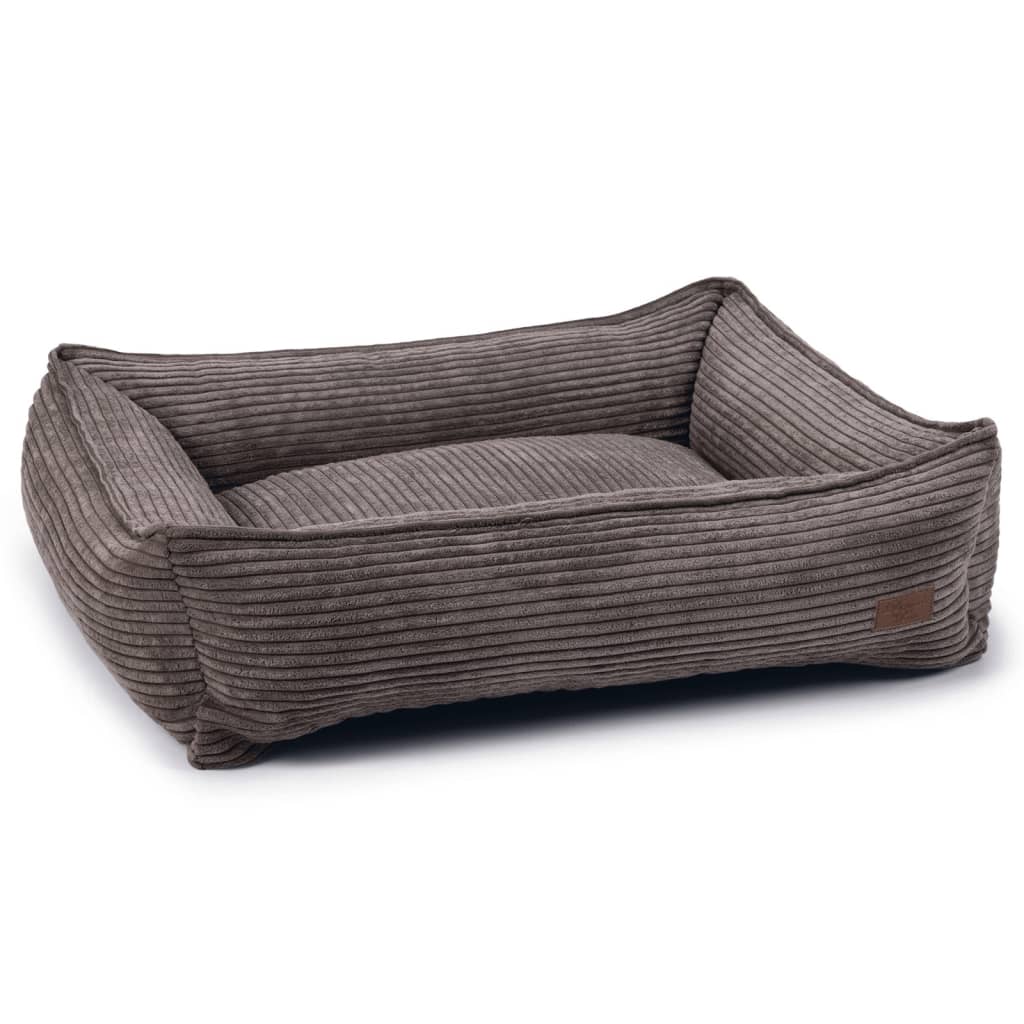 Designed by lotte ribbed - hondenmand - bruin - 80x70x22 cm