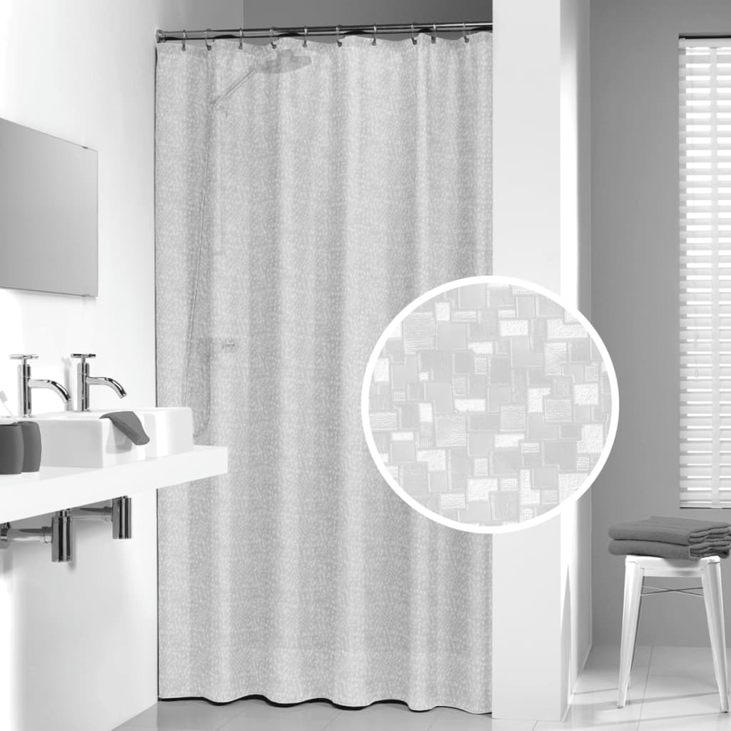 Sealskin perle douchegordijn 180x200 cm - peva - transparant