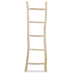 Vidaxl handdoekenladder met 5 sporten 45x150 cm teakhout