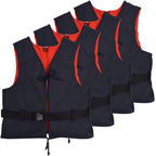 VidaXL Zwemvesten 50 N 30-50 kg marineblauw 4 st