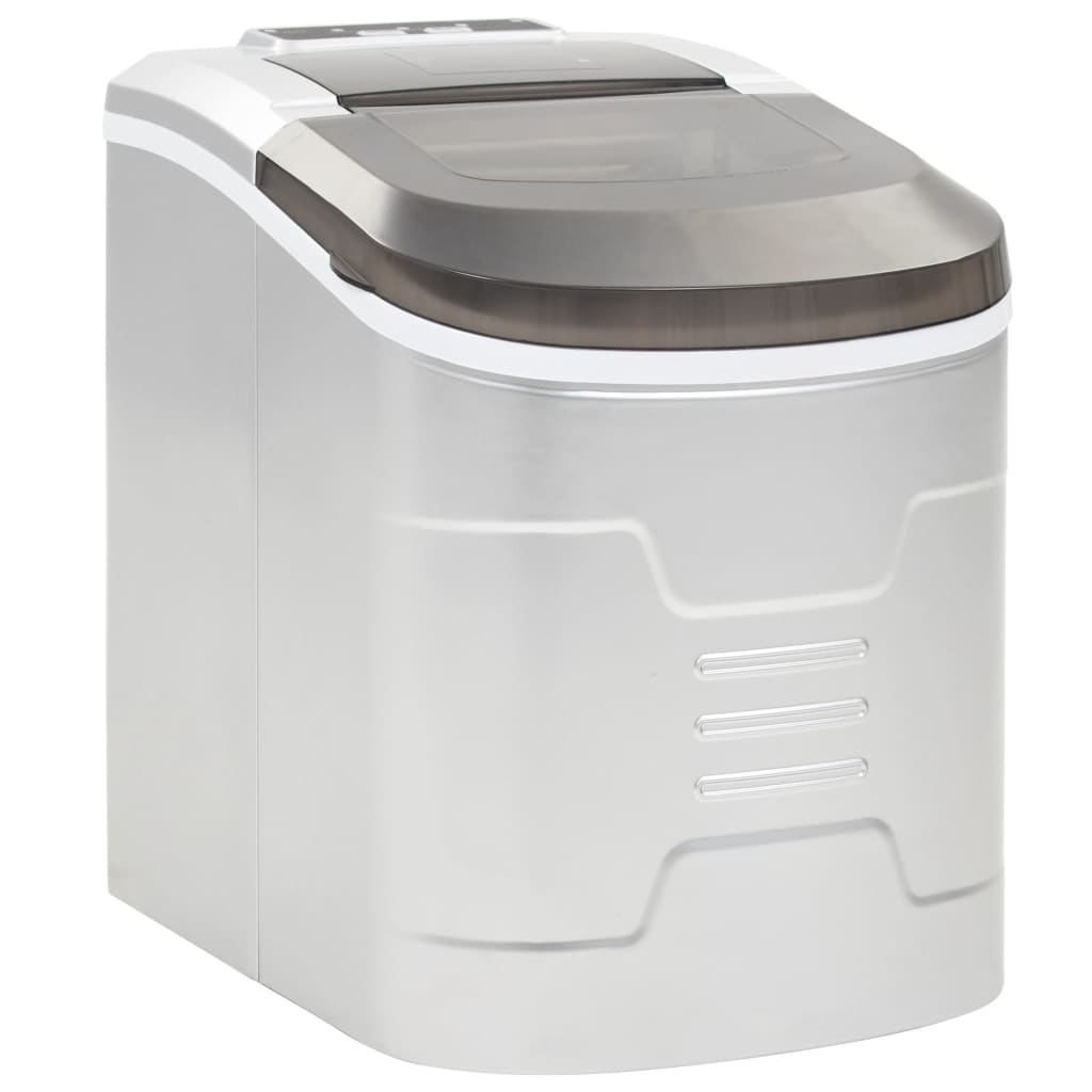 Vidaxl ijsblokjesmachine 2,4 l 15 kg 24 u zilver
