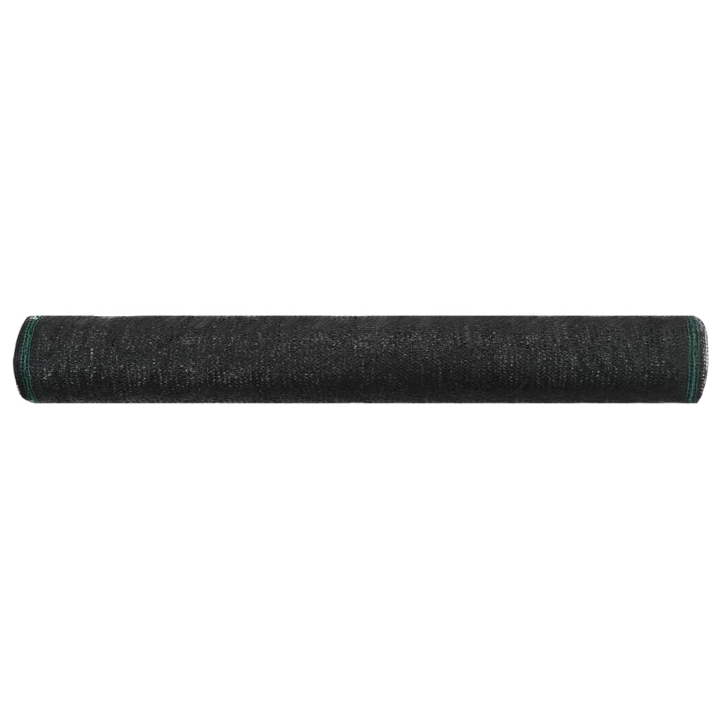 VidaXL Tennisscherm 2x25 m HDPE zwart