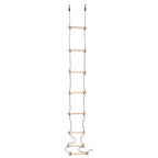 Vidaxl touwladder 290 cm hout