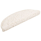 Vidaxl trapmatten 15 st 56x17x3 cm wit halfrond