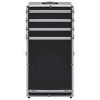 Vidaxl make-up trolley aluminium zwart
