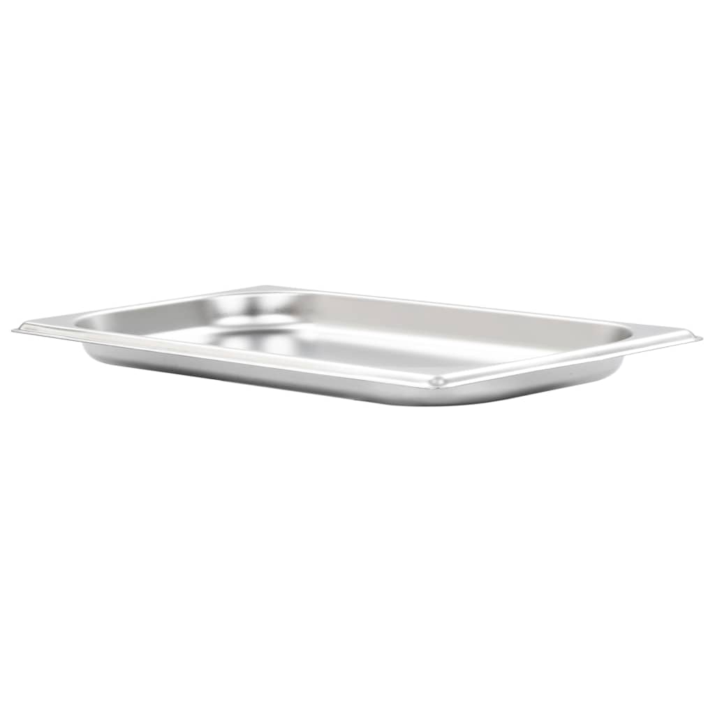 Vidaxl gastronormbakken 12 st gn 1 3 20 mm roestvrij staal