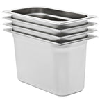 Vidaxl gastronormbakken 4 st gn 1 3 200 mm roestvrij staal