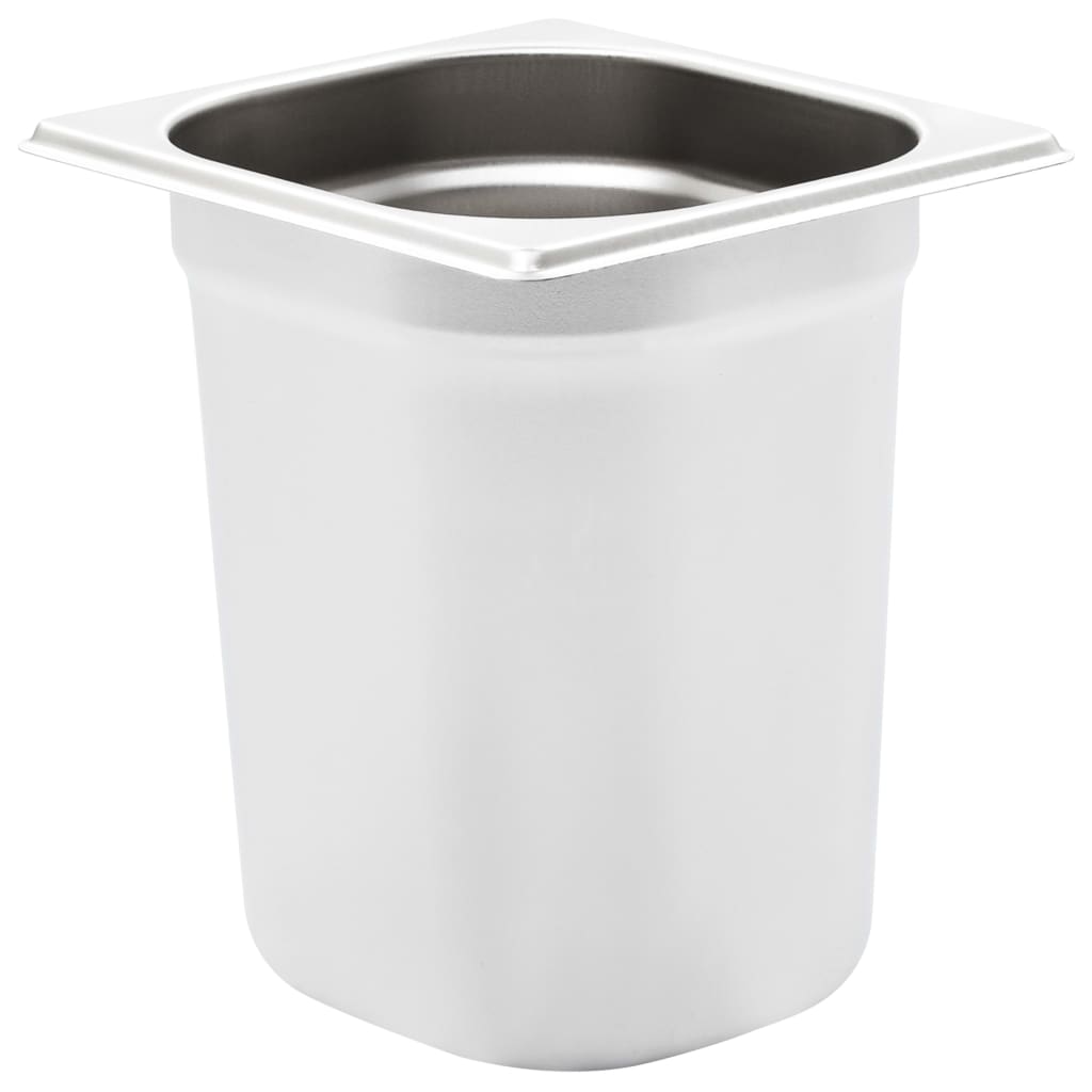 Vidaxl gastronormbakken 8 st gn 1 6 200 mm roestvrij staal