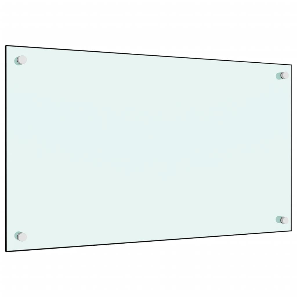 Vidaxl spatscherm keuken 70x40 cm gehard glas wit