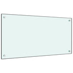 Vidaxl spatscherm keuken 80x40 cm gehard glas wit