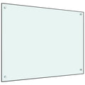 Vidaxl spatscherm keuken 80x60 cm gehard glas wit