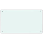 VidaXL Spatscherm keuken 90x50 cm gehard glas wit