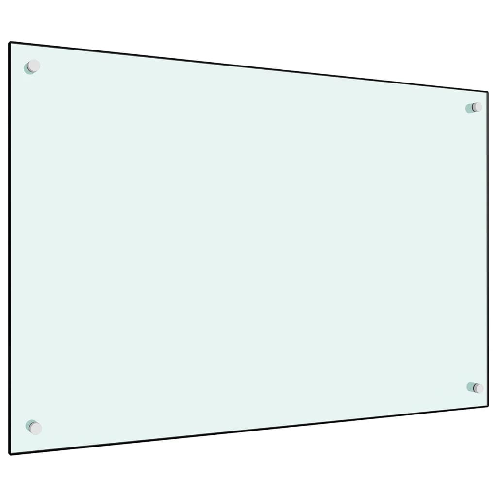 Vidaxl spatscherm keuken 90x60 cm gehard glas wit