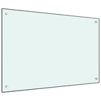 Vidaxl spatscherm keuken 90x60 cm gehard glas wit