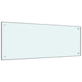 Vidaxl spatscherm keuken 100x40 cm gehard glas wit