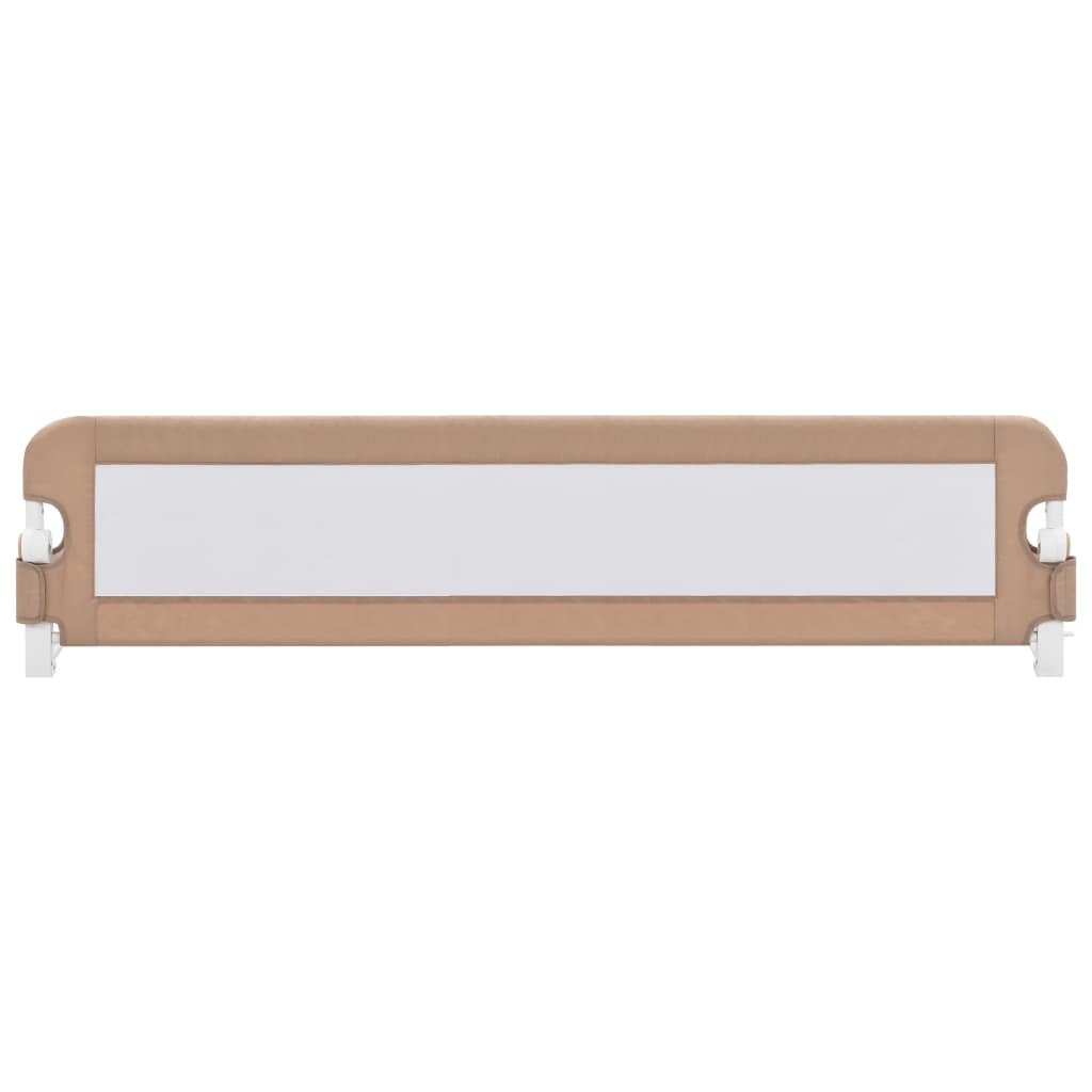 Vidaxl bedhekje peuter 180x42 cm polyester taupe