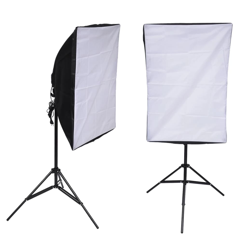 VidaXL Lampstatief 2 st met softbox