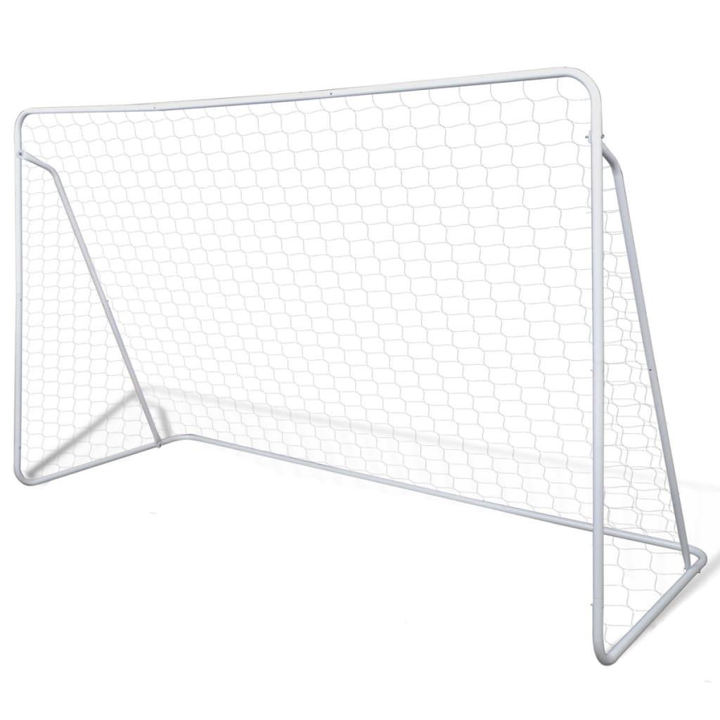 Vidaxl voetbaldoelset hoogwaardig 240x90x150 cm staal